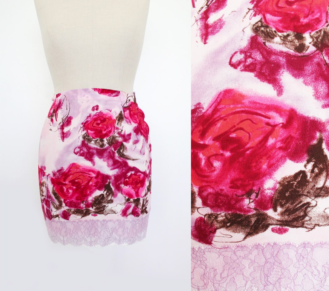 BLUMARINE Vintage Spring/ Summer 1997 RARE Multicolor Silk Etsy