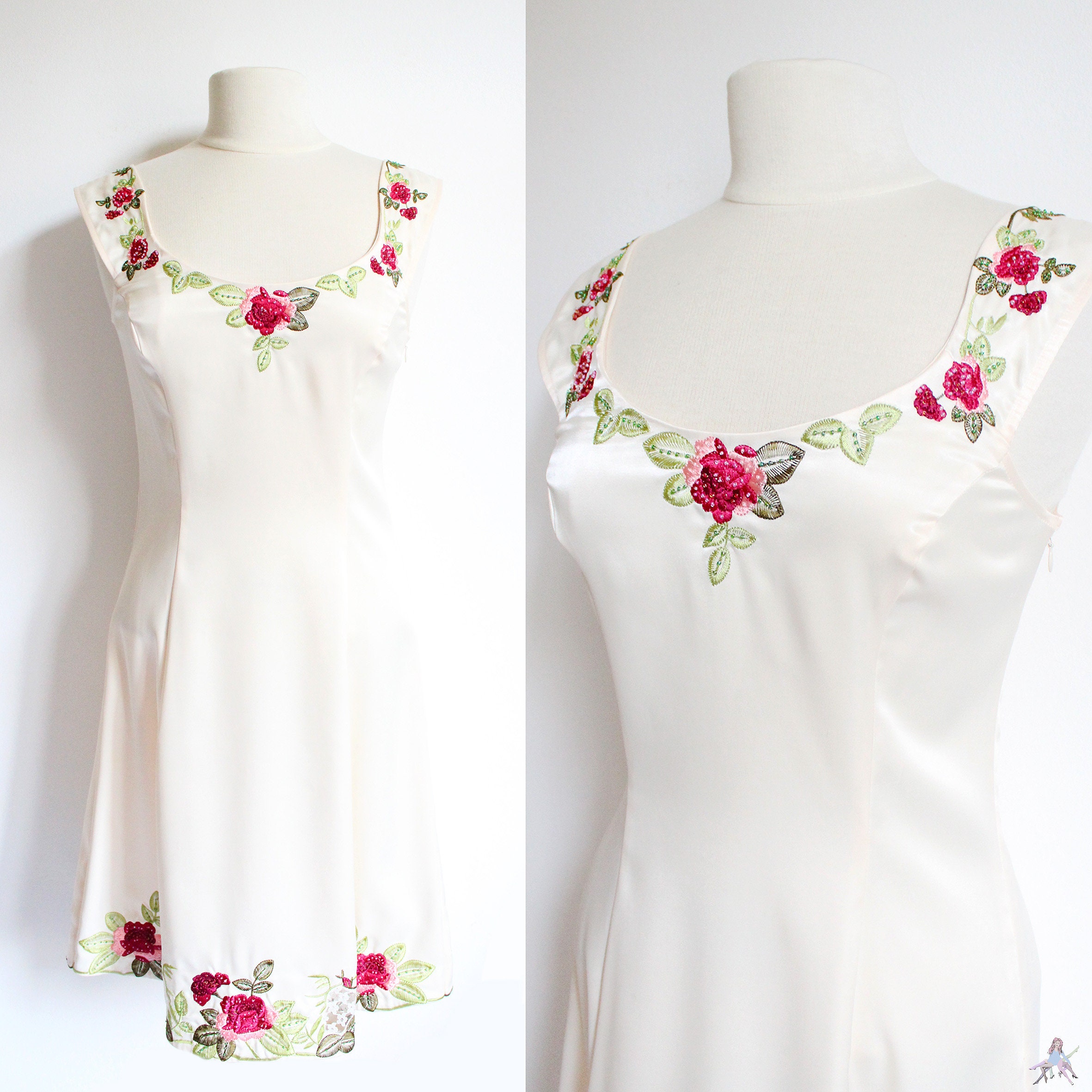 BETSEY JOHNSON 1990s White Midi Evening Dress With Floral - Etsy Norway BETSEY JOHNSON 1990s White Midi Evening Dress With Floral - Etsy Norway