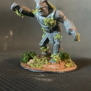 D&D Pathfinder Stone Golem fully assembled and painted