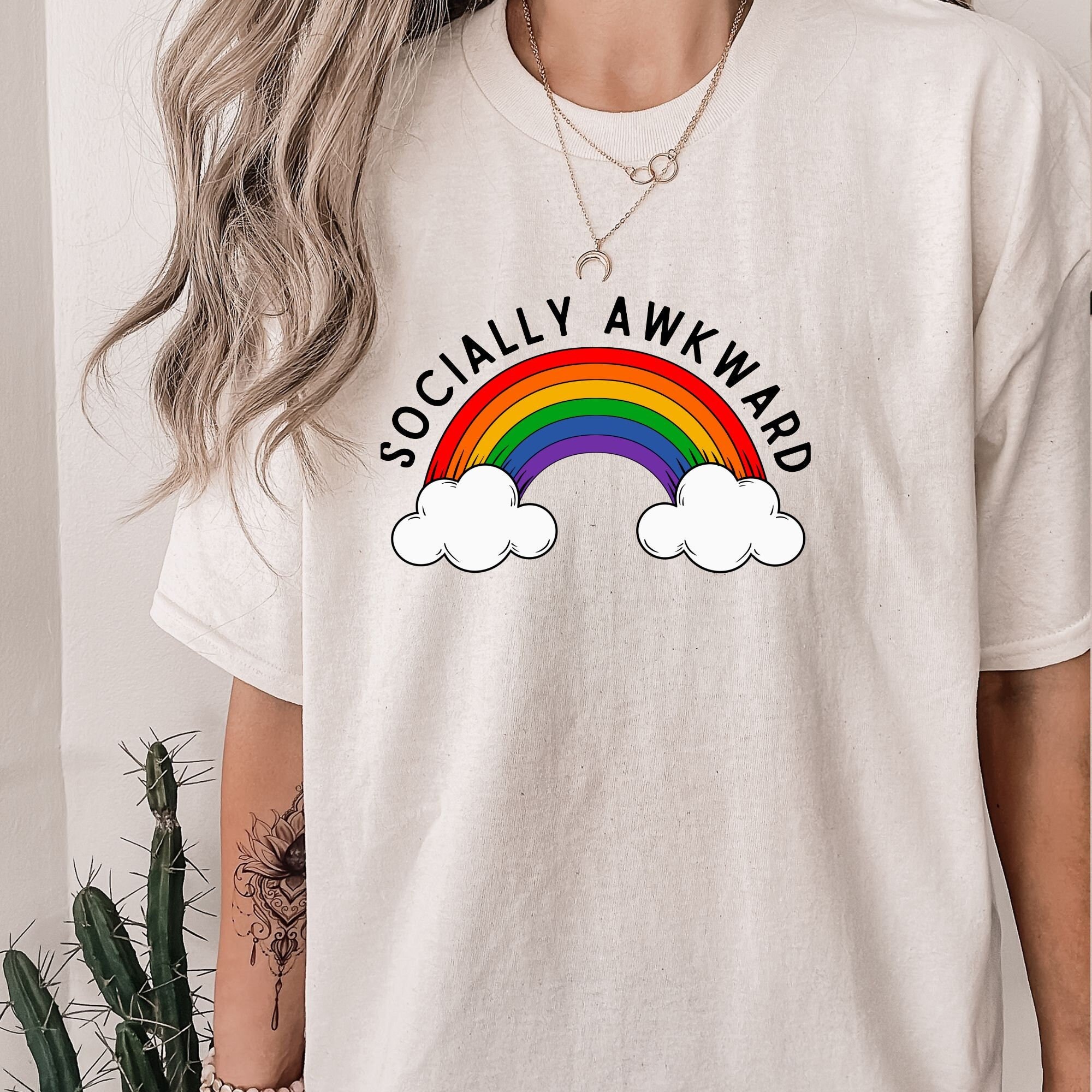 Awkward rainbow shirt Clearance