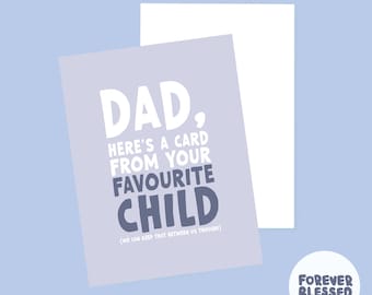Funny Dad Card | From Your Favourite Child
