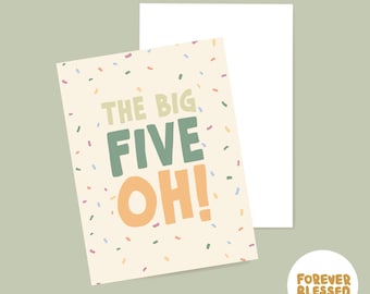 Funny 50th Birthday Card | Milestone Celebration
