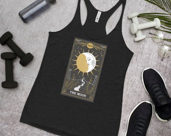 The Moon Golden Tarot Racerback Tank