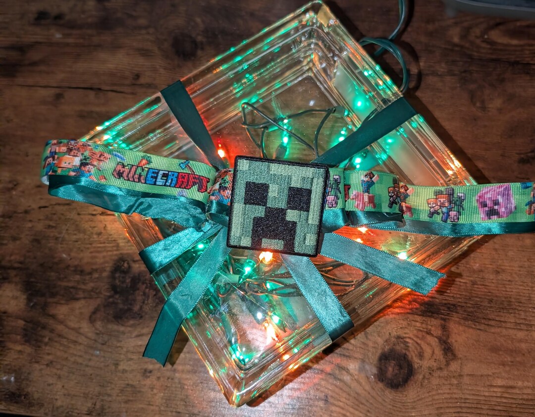 Light Up Minecraft Blocks Minecraft Light up Glass Block - Etsy