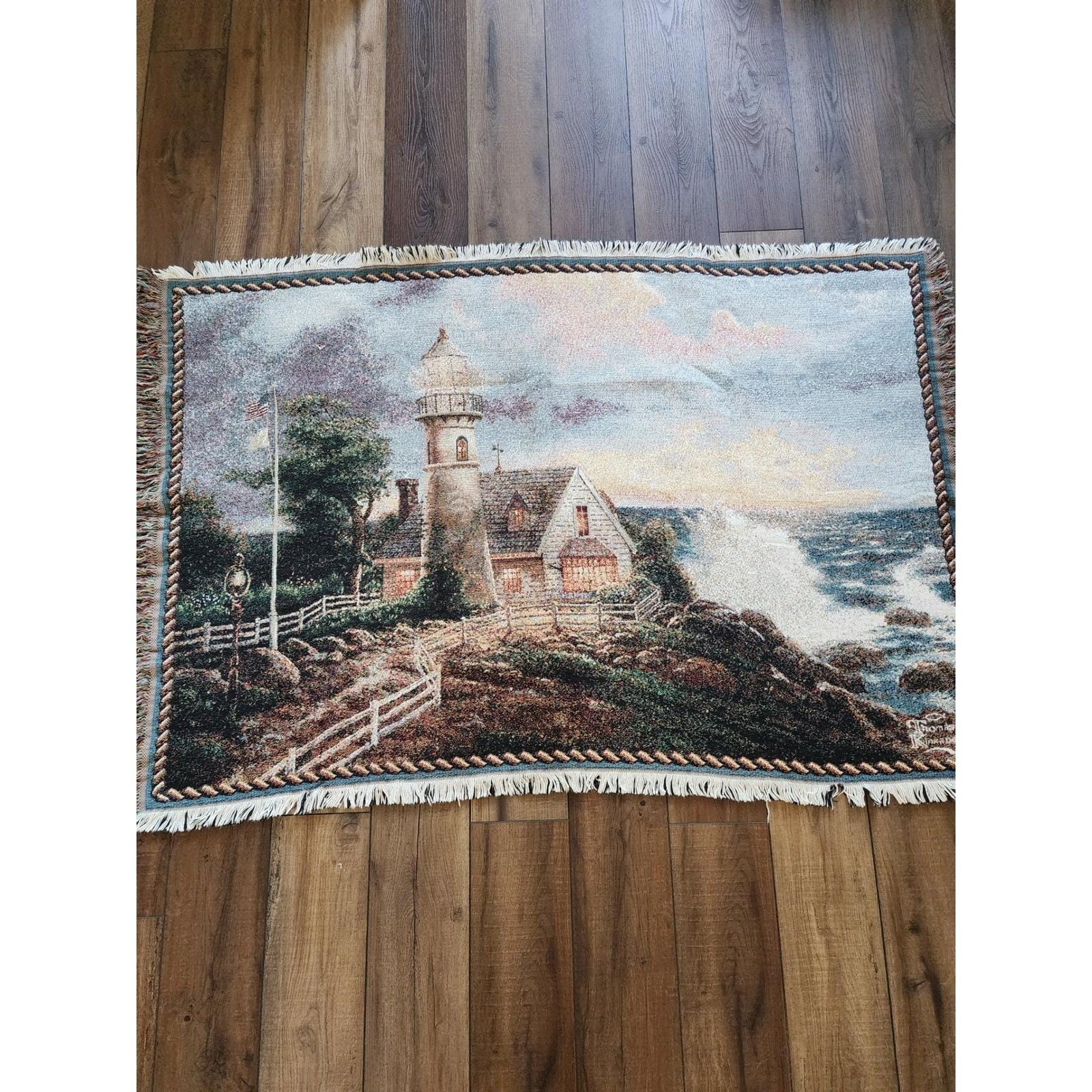 Thomas Kinkade Tapestry - Etsy