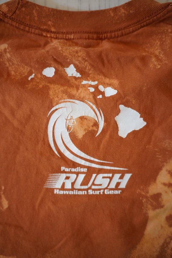 Vintage Custom Bleached Cropped Hawaii Tee - image 5