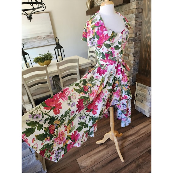 slim fit dress slacks Grooviest Blooms Fit & Flare Midi Dress in Olive & Orange