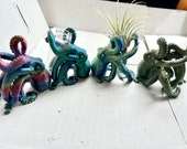 Octdorable Little Octopus Propagation Station ( or Air Plant Holder) - Miniature 3D Printed Plant Lover Gift/Accessory