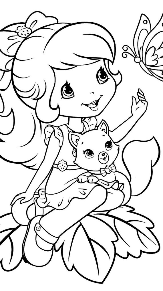 Strawberry Shortcake Berry Bitty Coloring Pages