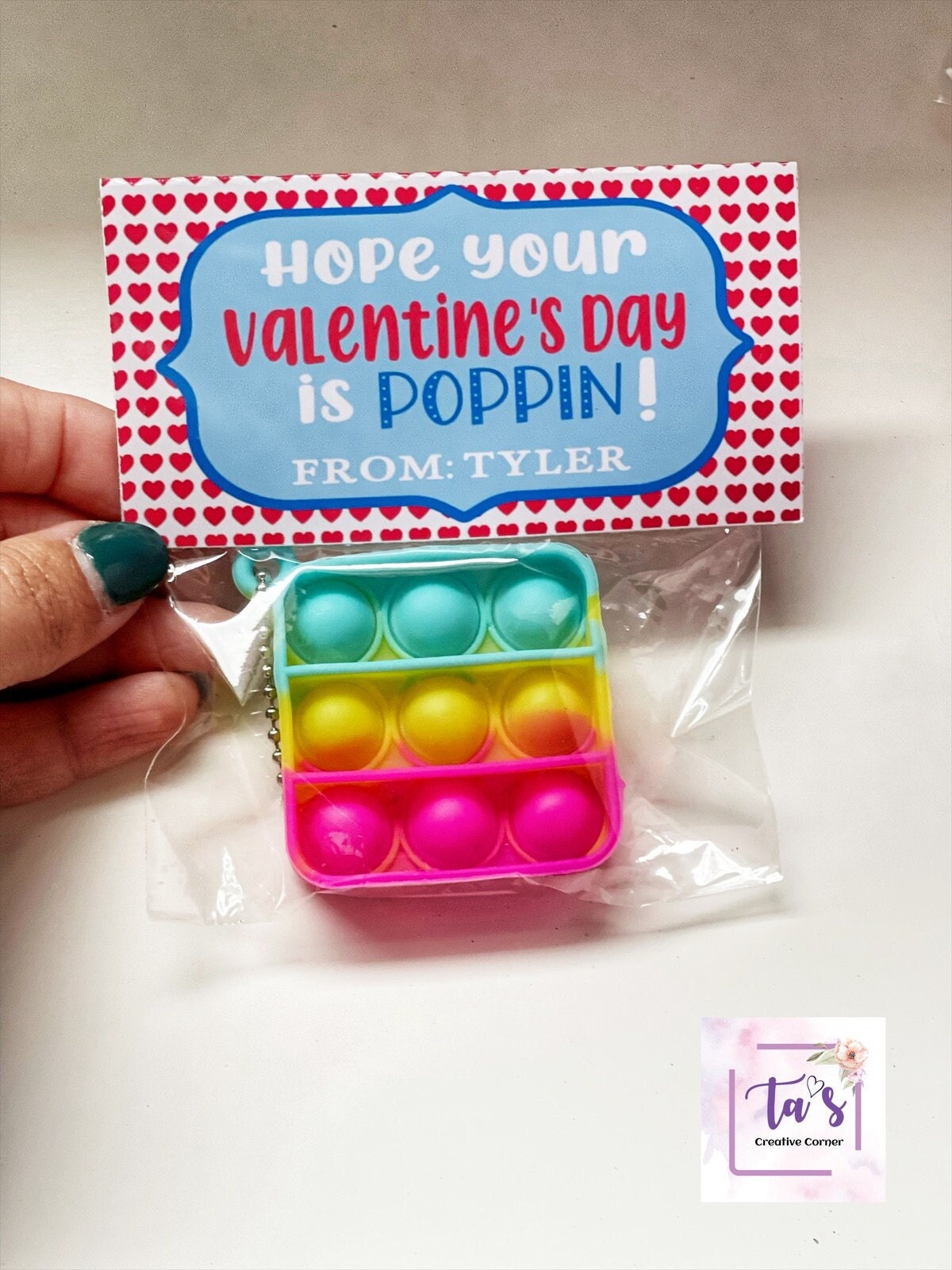 Fidget Valentines For Kids Class – Porte-clés de Saint-Valentin
