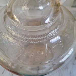 Bright&#39;s Est&#39;d 1874 No.51 (Niagara Falls)- Vintage 1940&#39;s Barrel Design 1/2 Gallon Jug (no lid) with Stamped Bottom- Canadiana