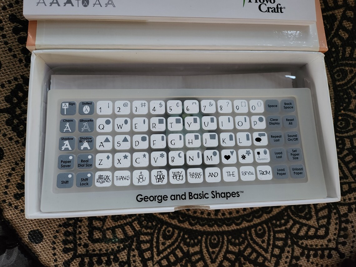 RETIRED Cricut Provo Craft Vintage & Basic Shapes Cartridge Etsy