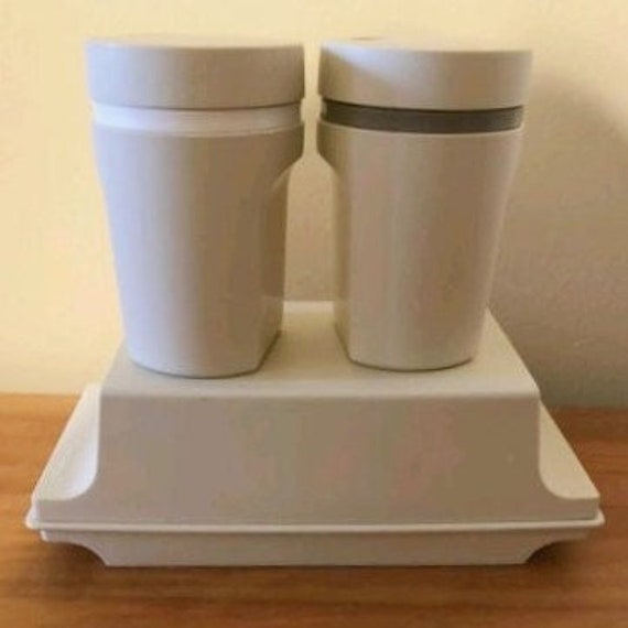 TUPPERWARE Cheesenbutter Tray With Cover 1512 Almond Etsy