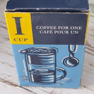RARE- Regal Greetings and Gifts- Vintage 1980&#39;s 1 Cup Single Brew Coffee Maker in Original Box