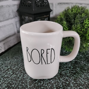 Vintage- Rae Dunn-  &quot;Bored&quot; Mug- Artisan Collection by Magenta- 16oz
