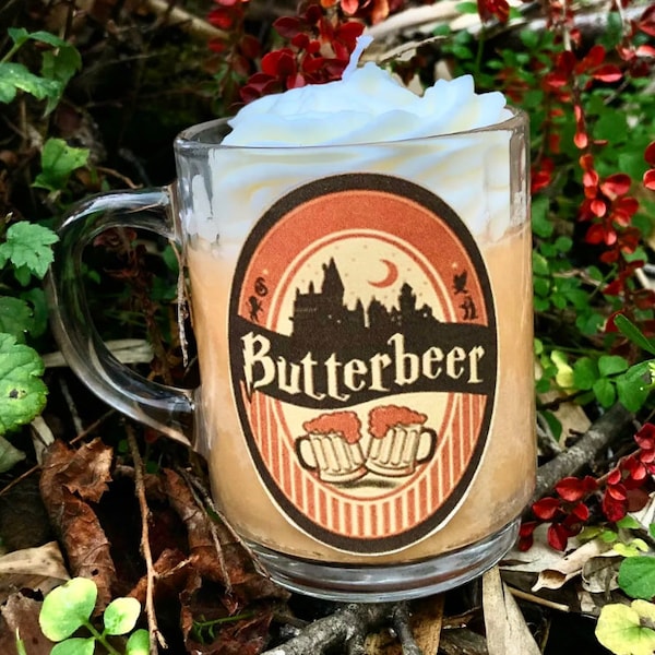 Bougie Butterbeer bière au beurre sorcier witch  caramel au beurre salé