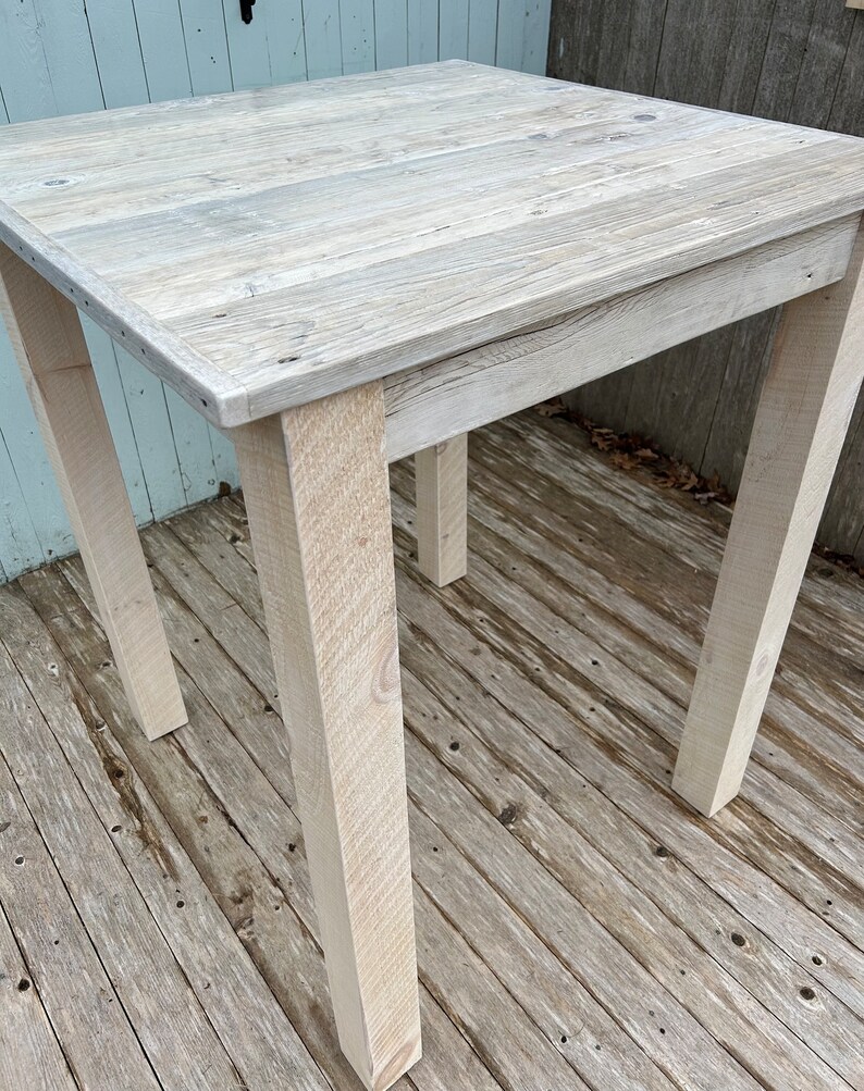 Driftwood Table 34x34x30 42 High Dining Table, Bar Height Table
