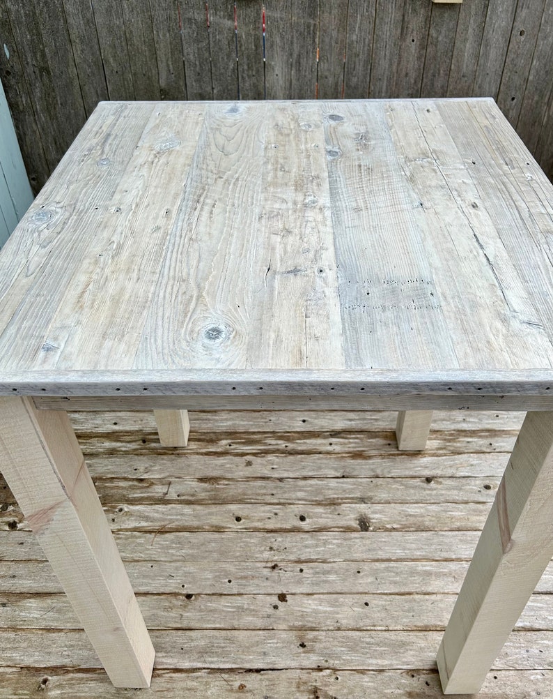Driftwood Table 34x34x30 42 High Dining Table, Bar Height Table