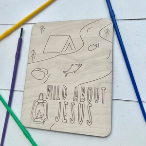 Wild About Jesus paint activity- laser SVG