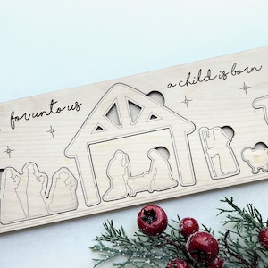 Nativity Puzzle- laser SVG