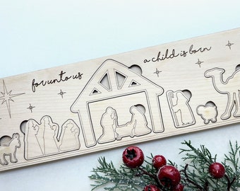 Nativity Puzzle- laser SVG