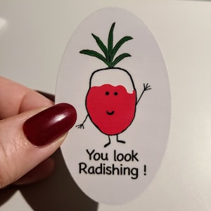 Vous avez l’air radiant! Autocollant résistant à l’eau en vinyle pour ordinateurs portables, bouteilles d’eau, tasses thermiques