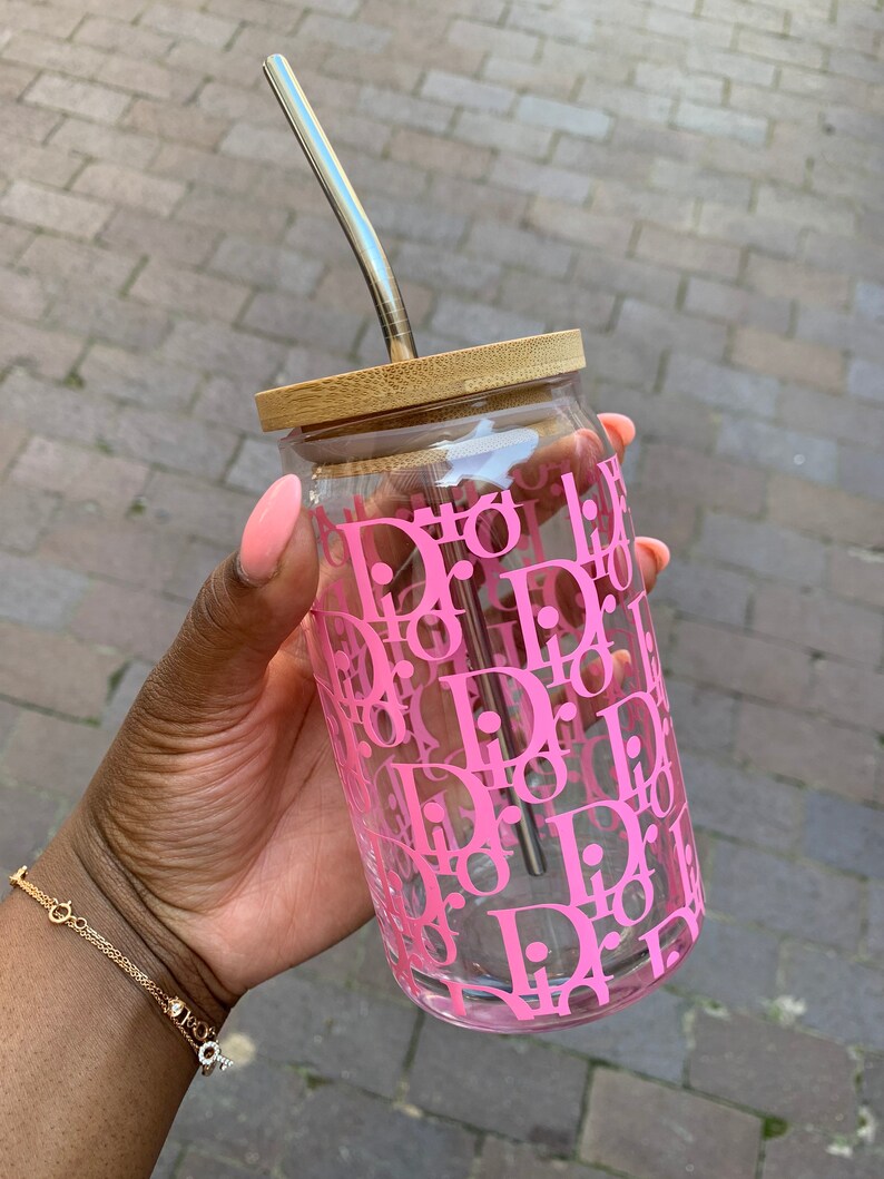 Different Color Beer Can Glass With Lid and Straw Different Etsy