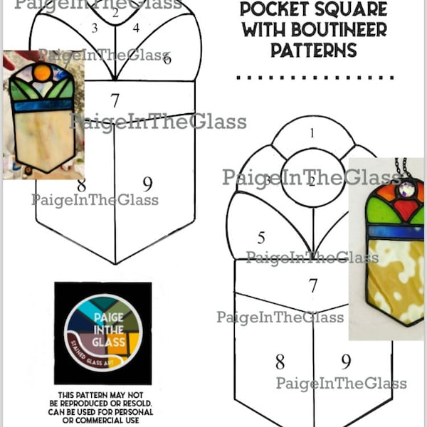 Pocket Squares: Boutineer Stained Glass Pattern