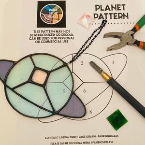 Planet Stained Glass Pattern