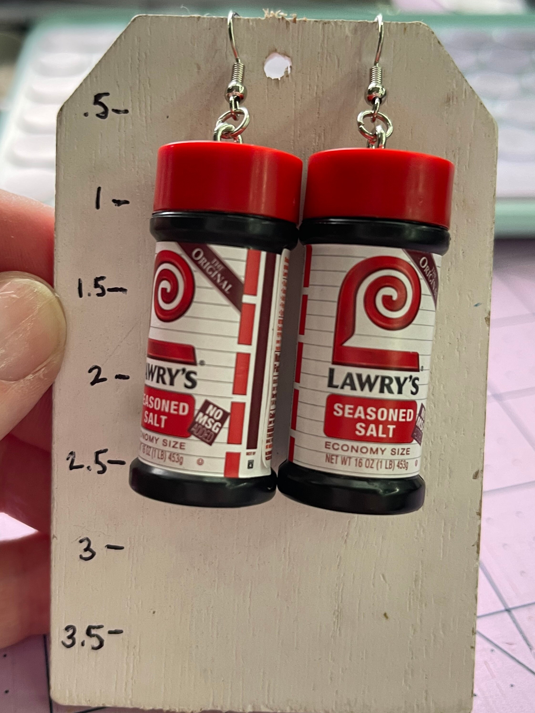 Lawry's Seasoned Salt Mini Brands Earrings Tiny Food -  Hong Kong