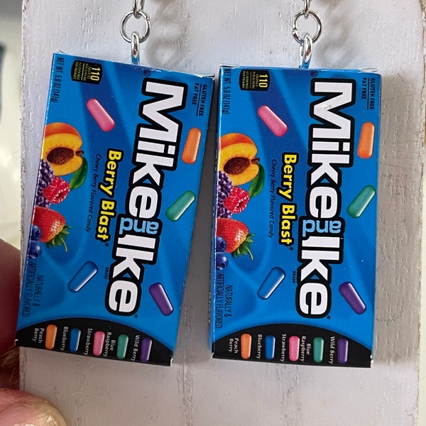 Mike & Ike’s candy mini brand dangle earrings
