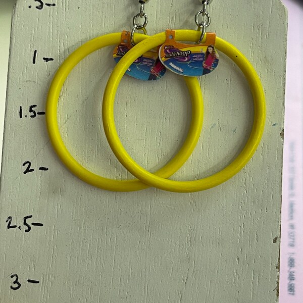 Hula hoop dangle earrings| mini brand| toy earrings