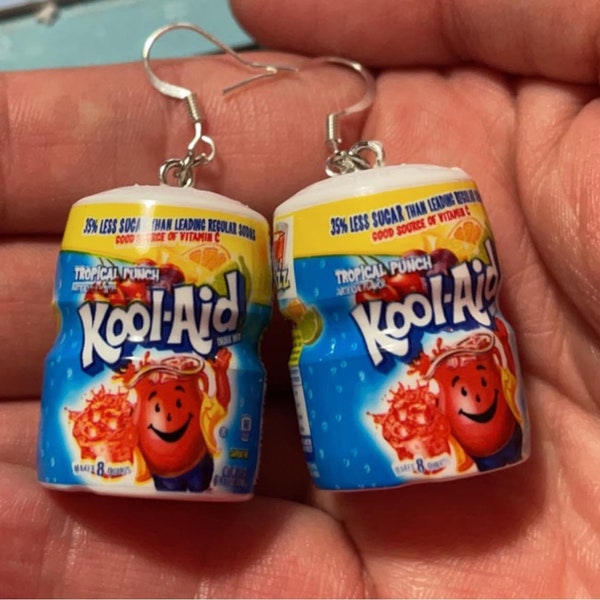 Kool-aid drink earrings| Kool-Aid| Earrings| Vintage| Nostalgic| mini brands| mini brand earrings