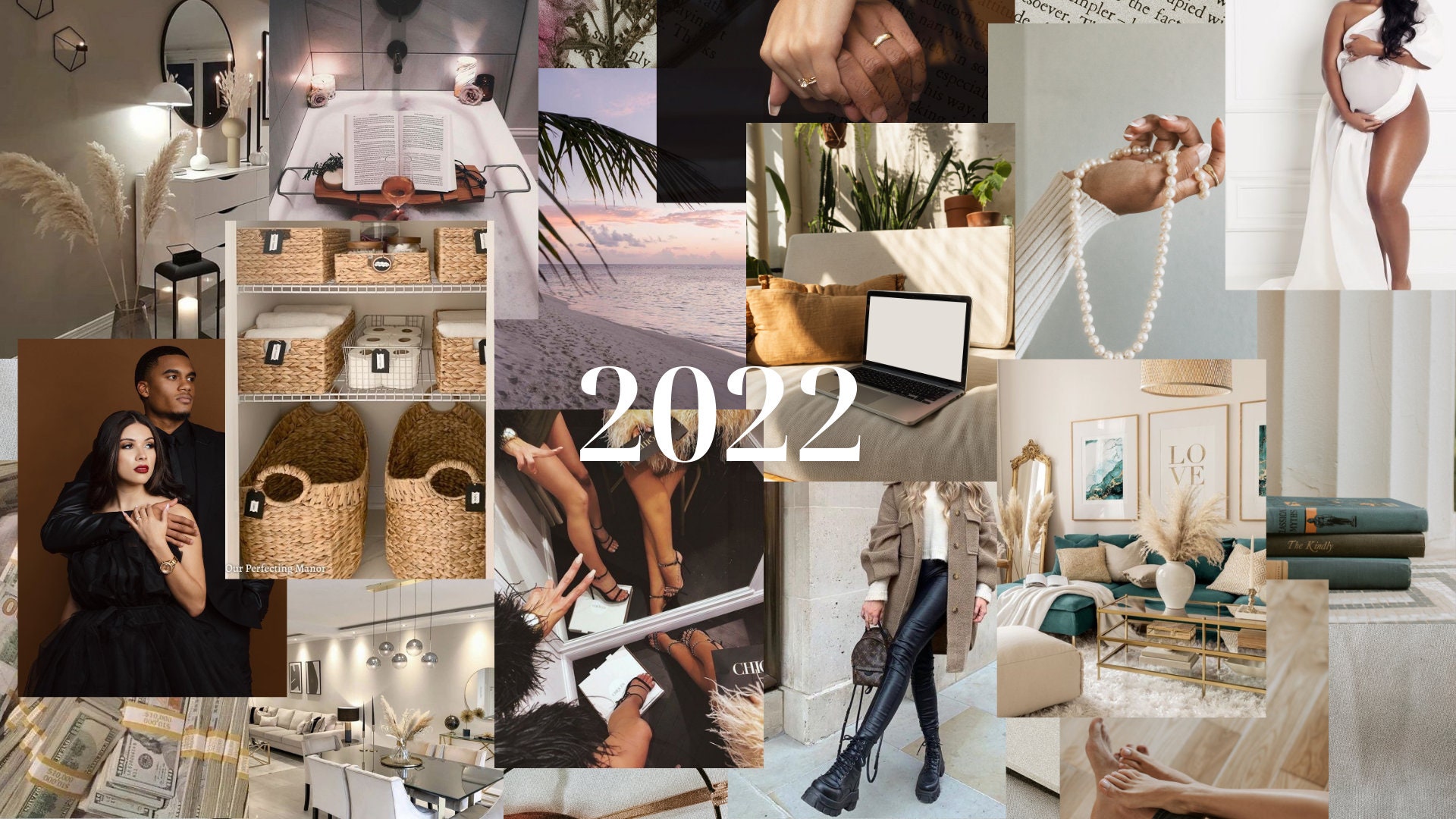 2022/2023 Vision Board Editable Canva Template - Etsy