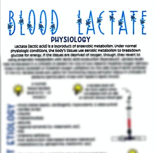 Whole Blood Lactate