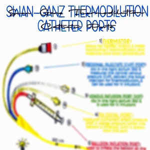 Thermodisolution Swan-Ganz/PA Catheter Ports