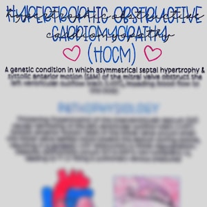 Miocardiopatía hipertrófica obstructiva (MCHO)