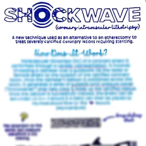 Shockwave (Intravascular Lithotrispy)