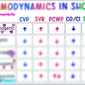 Hemodynamics in Shock