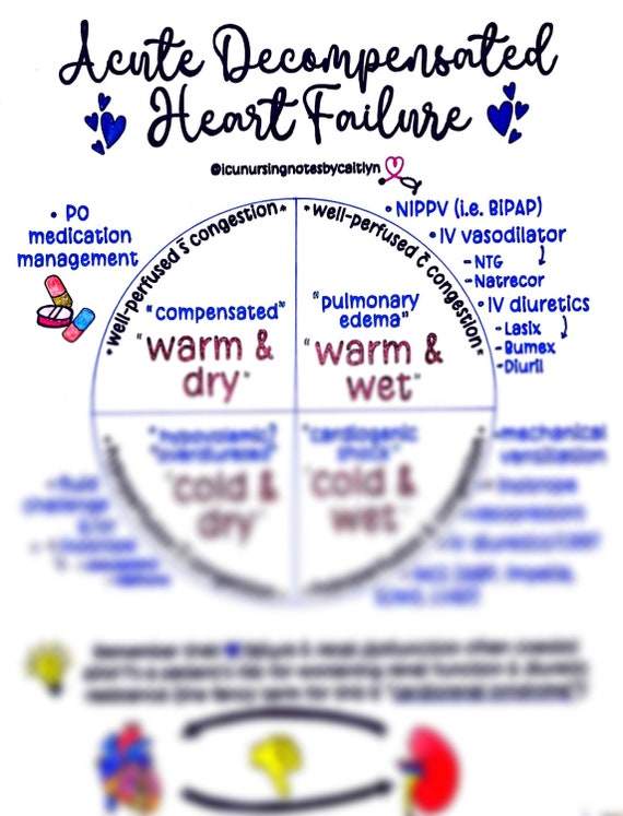 Types of Acute Heart Failure Etsy