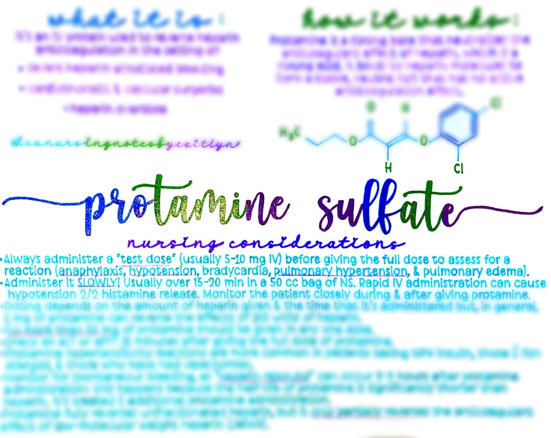 Protamine Formula Protamine Sulfate - Etsy