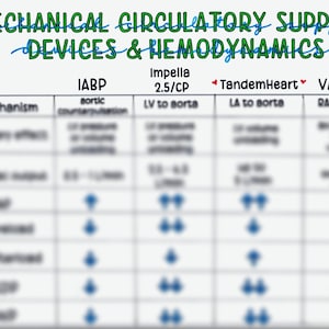 Mechanical Circulatory Support & Hemodynamics