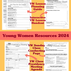 Young Women Lesson Planning Bundle, 2024 Young Women Resources for Youth & Leaders