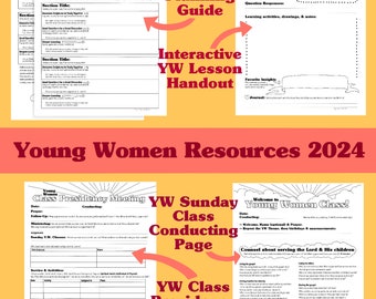 Young Women Lesson Planning Bundle, 2024 Young Women Resources for Youth & Leaders