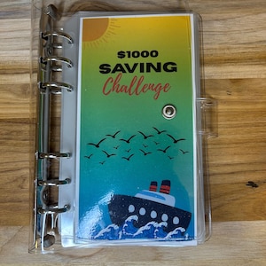 Reisespar-Challenge-Sammelmappe | Urlaub Budget Binder | Cruise Fund Bargeld Umschlag Sammelmappe | Geldspar-Challenge | Reise Geschenk für Frauen
