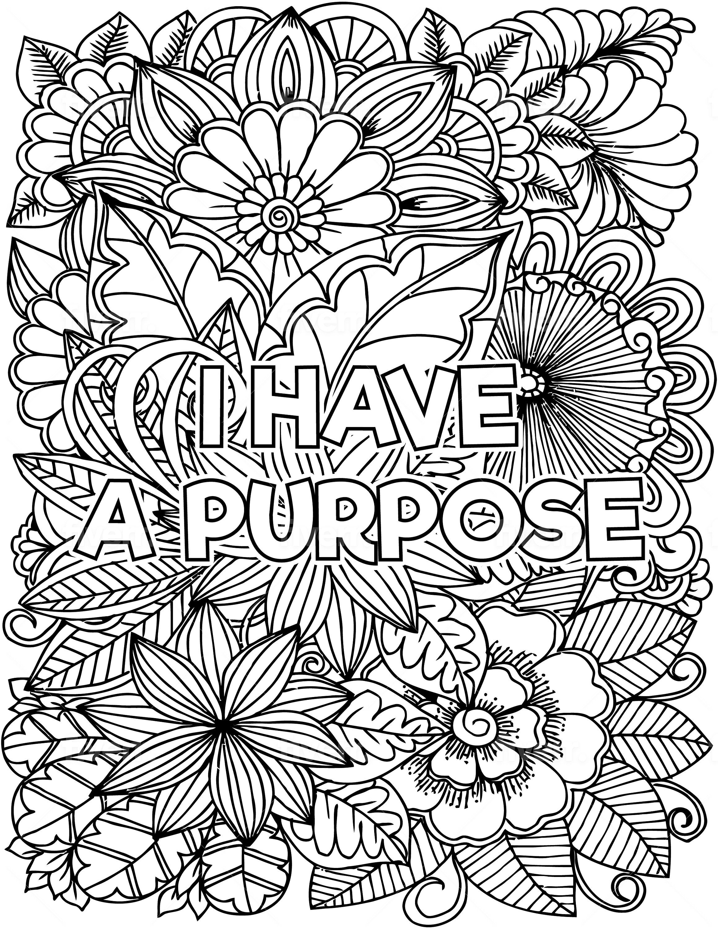 The Depression Expression Coloring Pages - Etsy