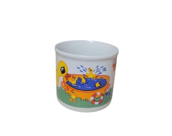 Taza de cerámica Gubor con diseño de pato del estudio Fischer & Fischer, diseño de cerámica alemana, años 70 y 80, vintage, vintage.