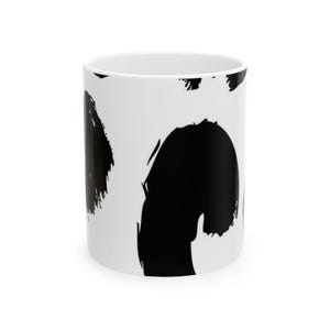 Modern Abstract Ceramic Mug - Perfect for Coffee Lovers, Unique Gift, Kitchen Decor, Home Office, Art Lovers