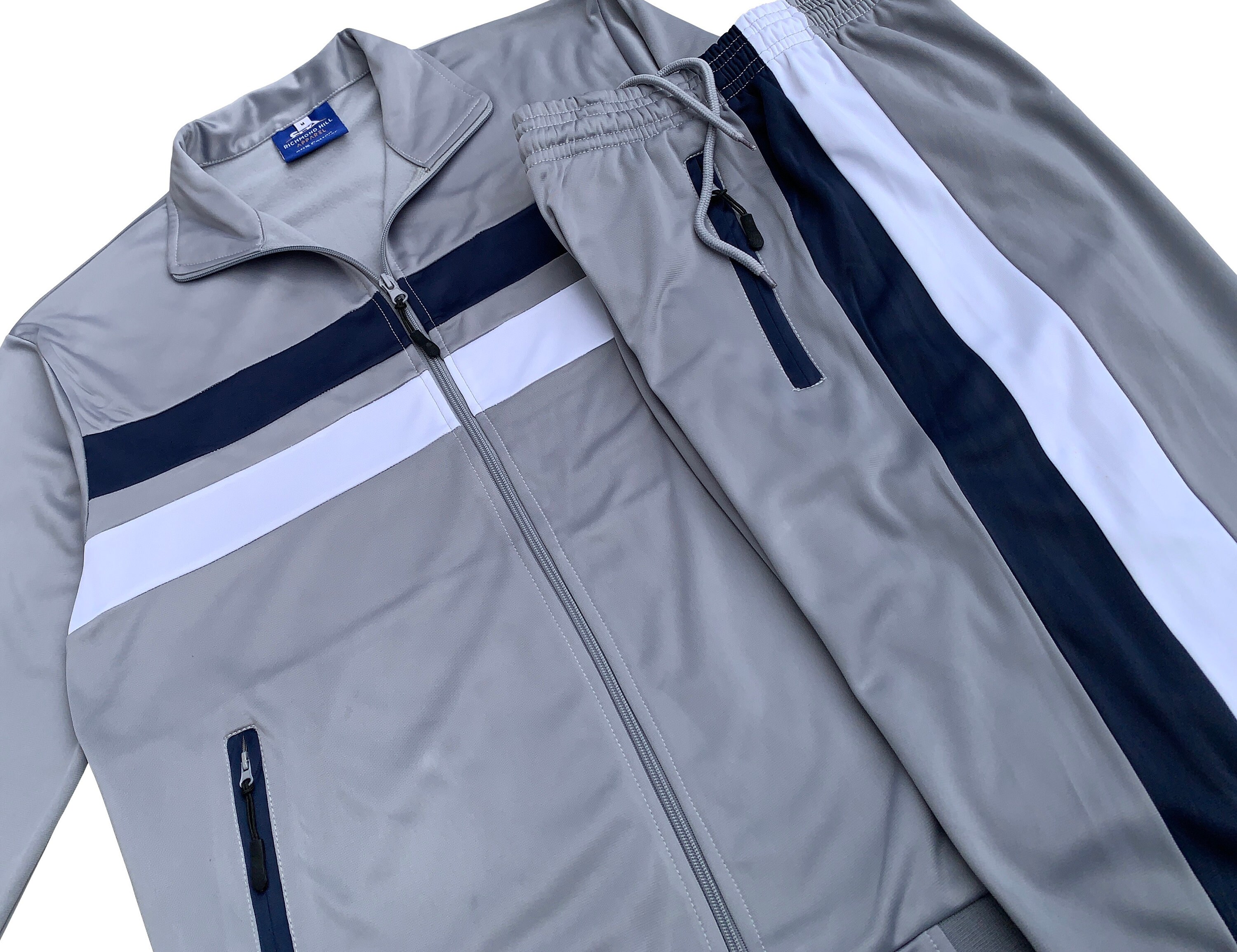 Men’s Jogging Tracksuit Full Zip Classic Activewear Track Jacket ...