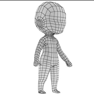 Stick man OBJ file